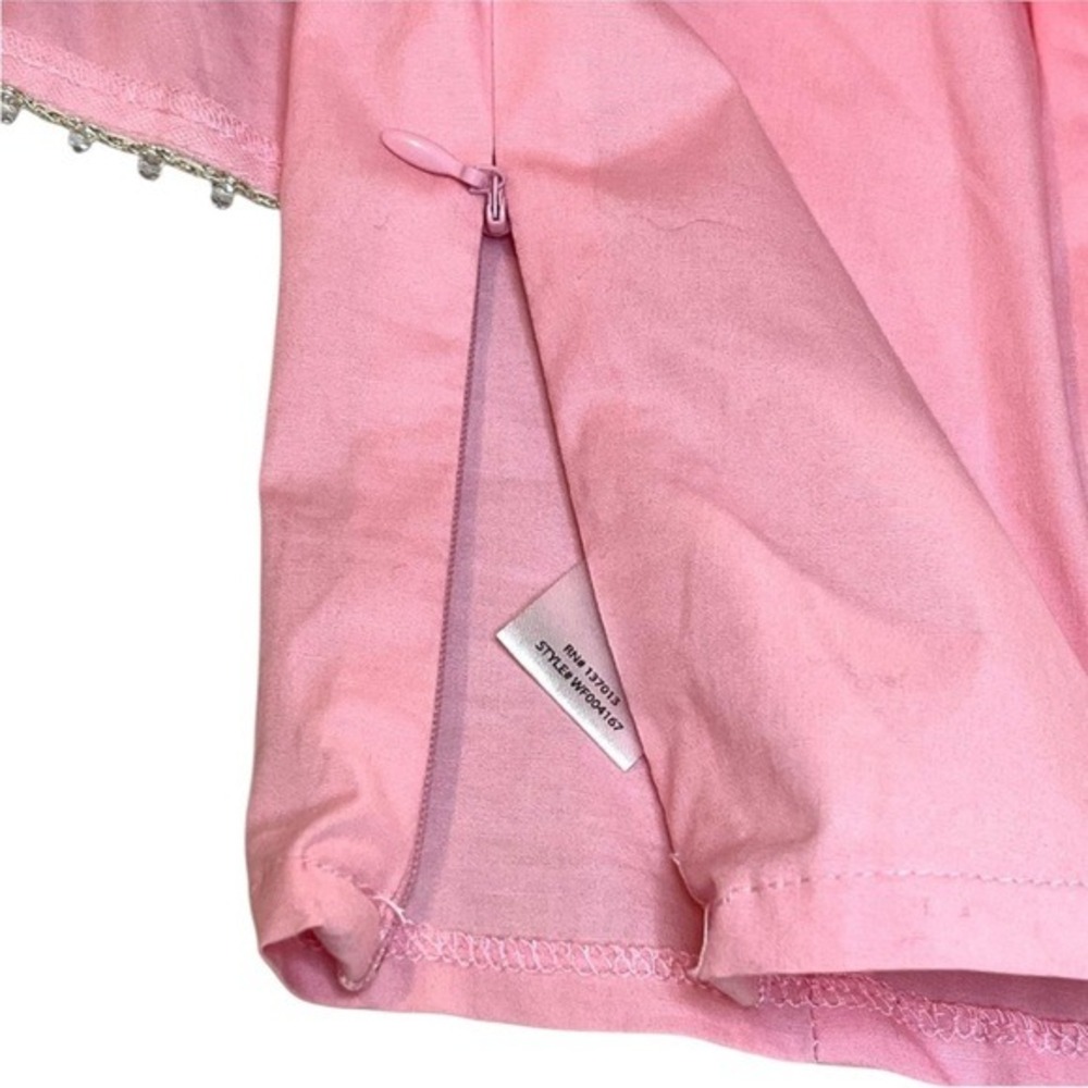 Wildfox Ruffle One Shoulder Davenay Top, Color Candy Pink, Size‎ Large - Picture 7 of 12